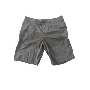VSTR Mens Board Shorts Size 32 Poly Cotton Gray Drawstring #5214
